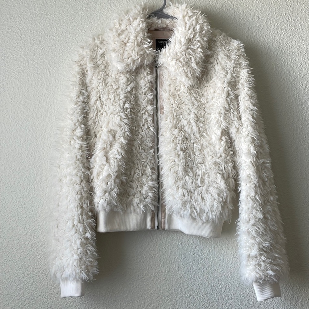 Abercrombie & Fitch Furry Bomber Jacket